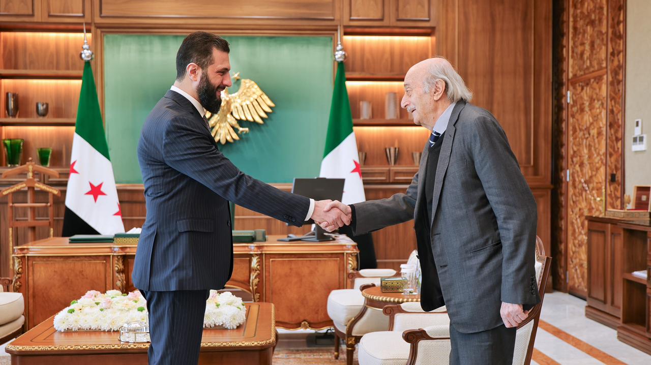 الشرع استقبل جنبلاط